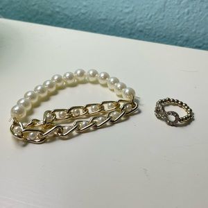 ⭐️Bracelet and Ring Set Elastic